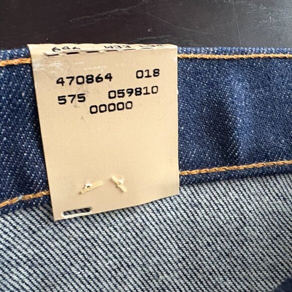 NEW  Vintage Mens Levis 583 Regular Fit Blue Denim Jeans  33 X 34  USA Made - Picture 5 of 15